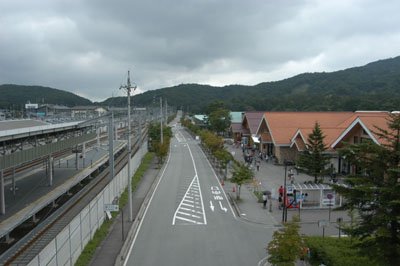 軽井沢の駅から撮りました