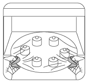 シリコンフィンガーミトンの使用例